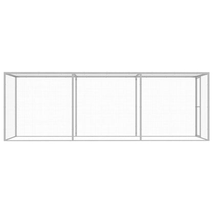 vidaXL Cat Cage 4.5x1.5x1.5 m Galvanised Steel