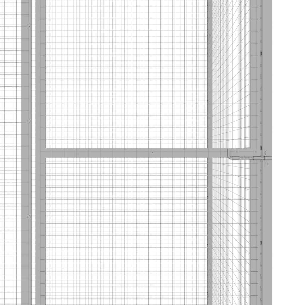 vidaXL Cat Cage 4.5x1.5x1.5 m Galvanised Steel