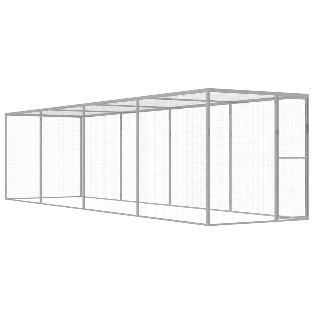 vidaXL Cat Cage 6x1.5x1.5 m Galvanised Steel