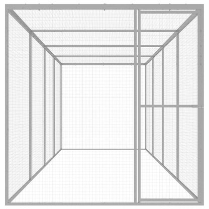 vidaXL Cat Cage 6x1.5x1.5 m Galvanised Steel
