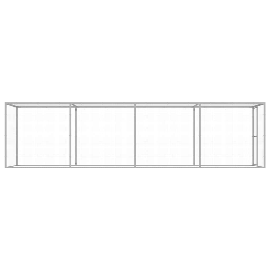 vidaXL Cat Cage 6x1.5x1.5 m Galvanised Steel