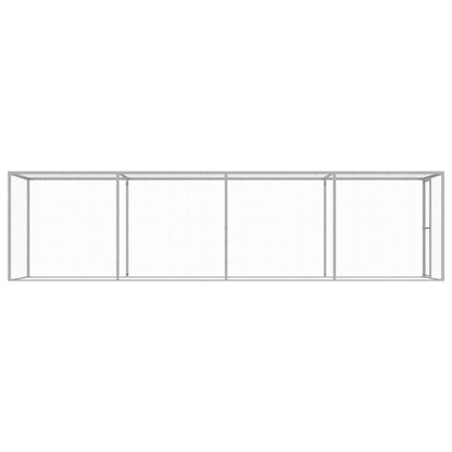 vidaXL Cat Cage 6x1.5x1.5 m Galvanised Steel