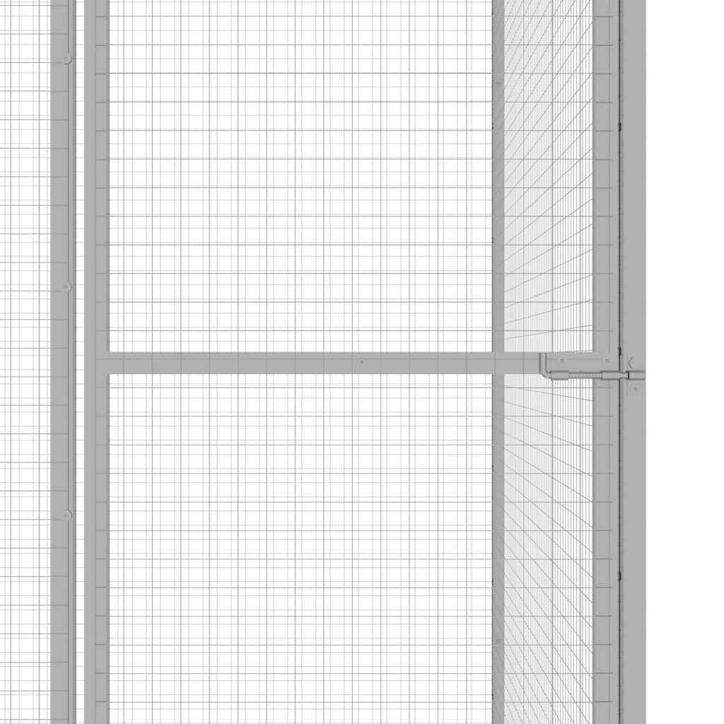 vidaXL Cat Cage 6x1.5x1.5 m Galvanised Steel