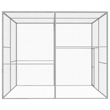 vidaXL Cat Cage 3x3x2.5 m Galvanised Steel