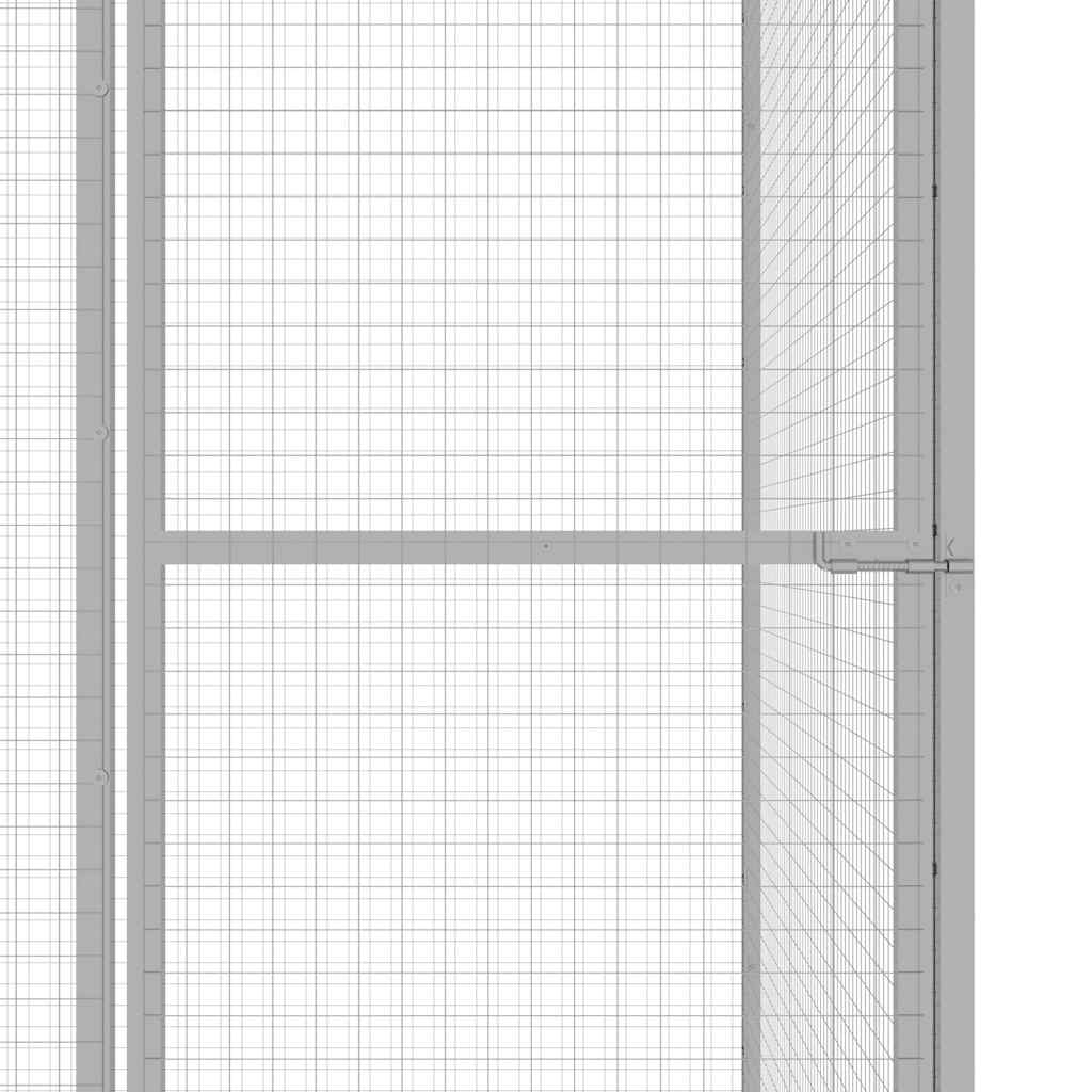 vidaXL Cat Cage 3x3x2.5 m Galvanised Steel