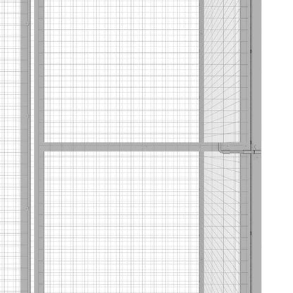 vidaXL Cat Cage 3x3x2.5 m Galvanised Steel