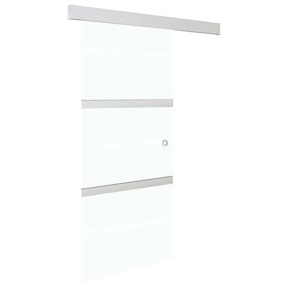vidaXL Sliding Door with Soft Stops ESG Glass and Aluminium 76x205 cm