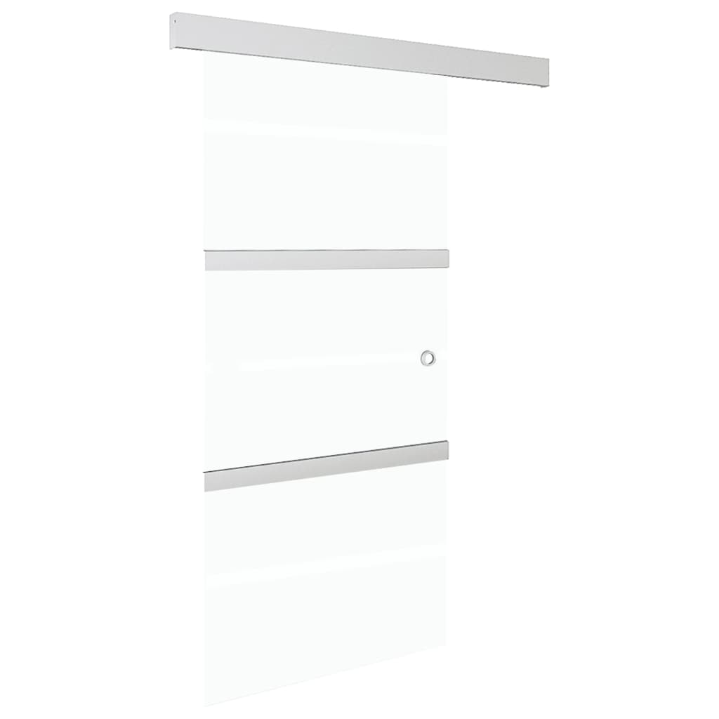 vidaXL Sliding Door with Soft Stops ESG Glass and Aluminium 90x205 cm