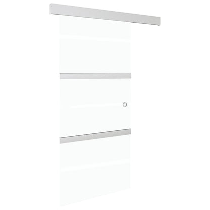 vidaXL Sliding Door with Soft Stops ESG Glass and Aluminium 90x205 cm