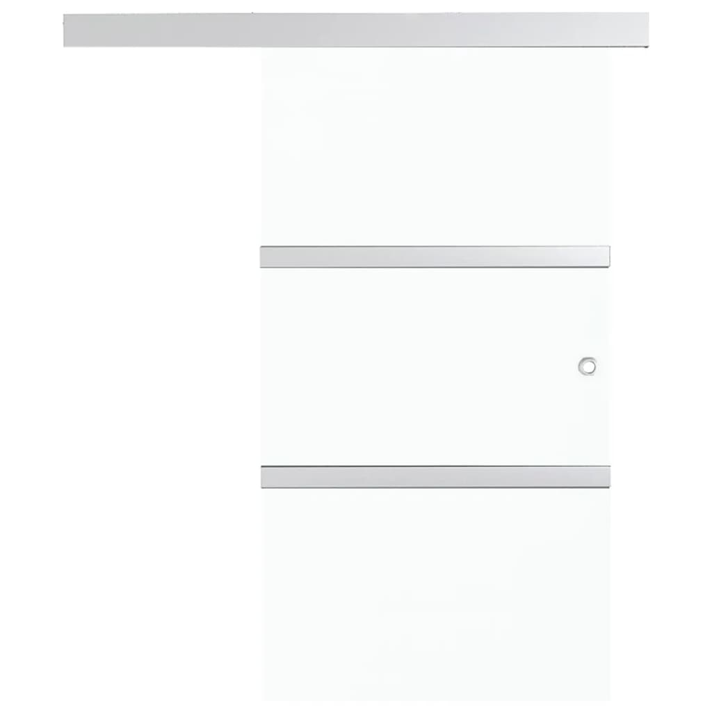 vidaXL Sliding Door with Soft Stops ESG Glass and Aluminium 90x205 cm