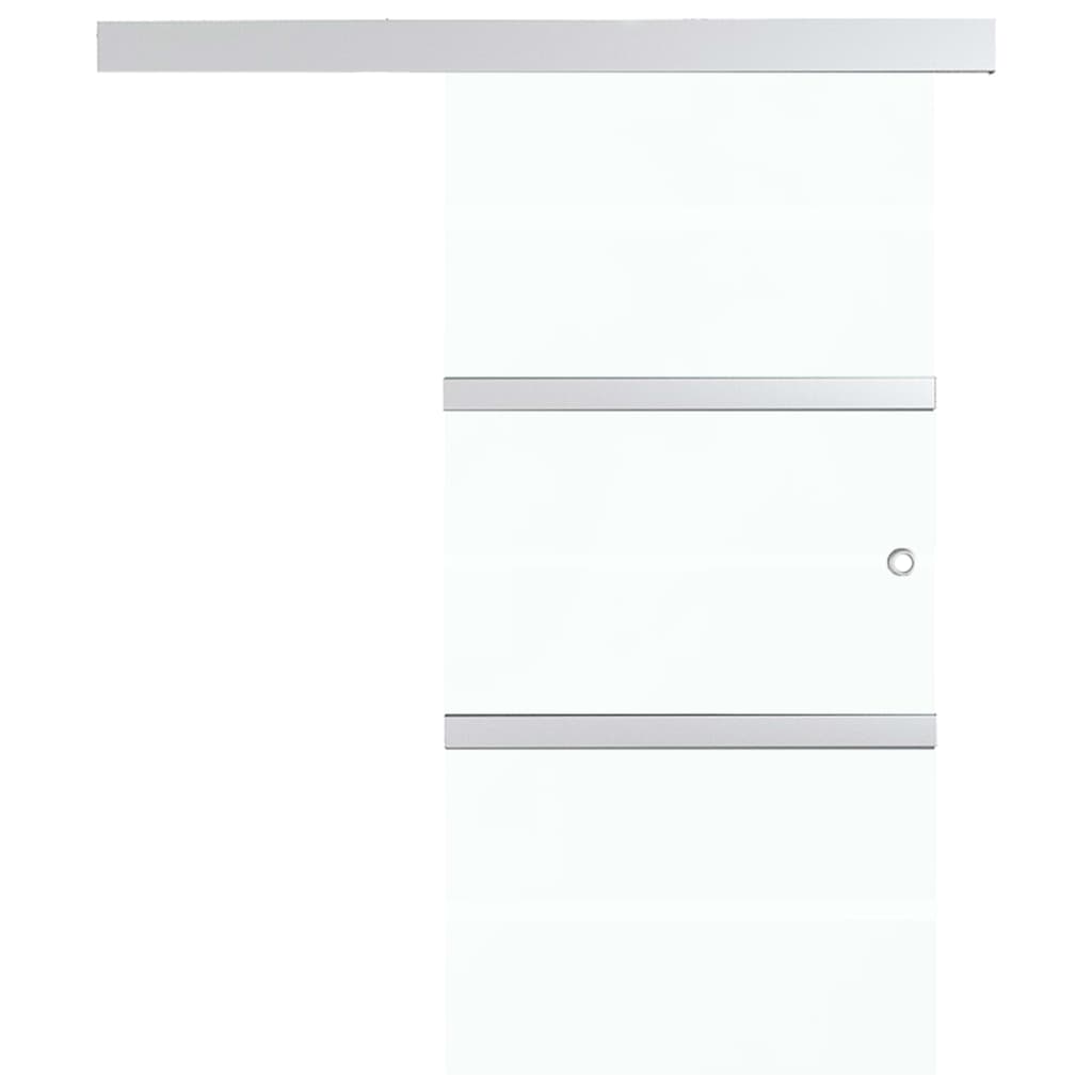 vidaXL Sliding Door with Soft Stops ESG Glass and Aluminium 76x205 cm