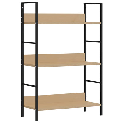 vidaXL 3-Layer Book Shelf Oak 60x27.6x90.5 cm Engineered Wood
