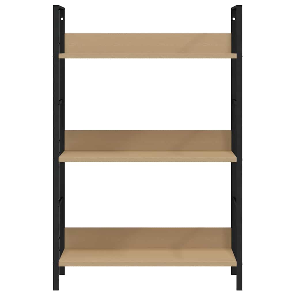 vidaXL 3-Layer Book Shelf Oak 60x27.6x90.5 cm Engineered Wood