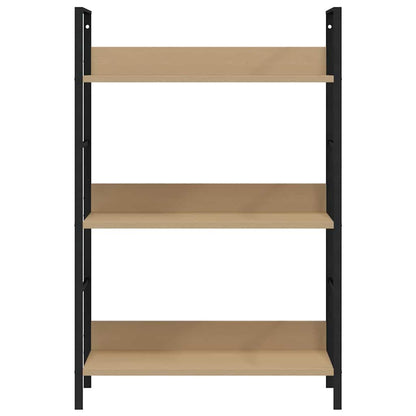 vidaXL 3-Layer Book Shelf Oak 60x27.6x90.5 cm Engineered Wood