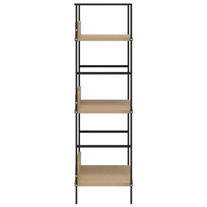vidaXL 3-Layer Book Shelf Oak 60x27.6x90.5 cm Engineered Wood