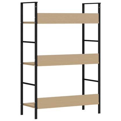 vidaXL 3-Layer Book Shelf Oak 60x27.6x90.5 cm Engineered Wood