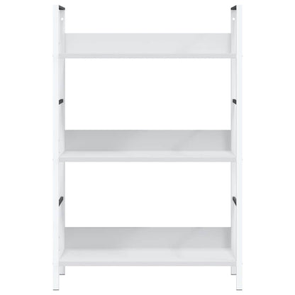 vidaXL 3-Layer Book Shelf White 60x27.6x90.5 cm Engineered Wood