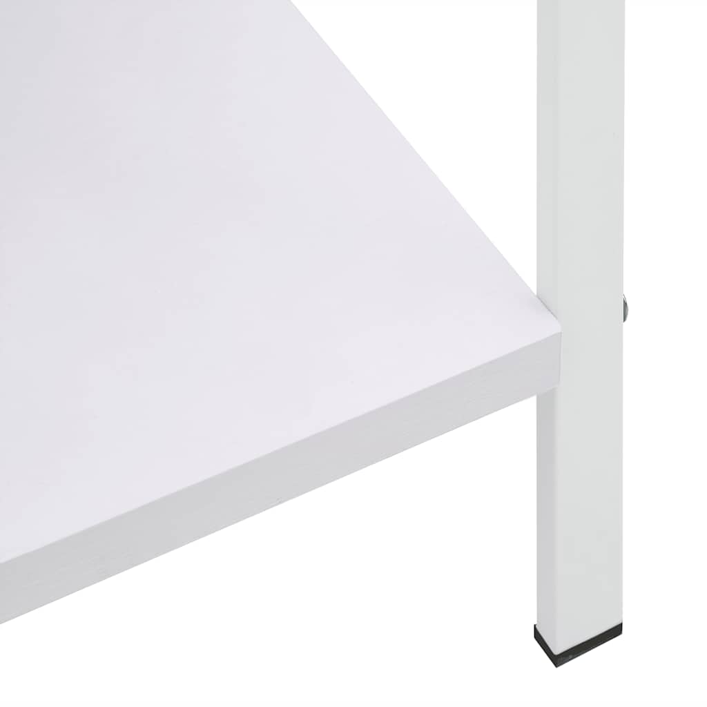 vidaXL 3-Layer Book Shelf White 60x27.6x90.5 cm Engineered Wood