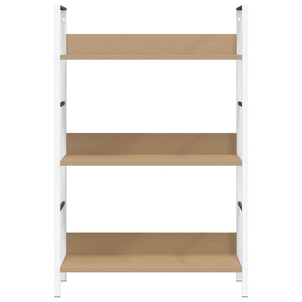 vidaXL 3-Layer Book Shelf Oak 60x27.6x90.5 cm Engineered Wood
