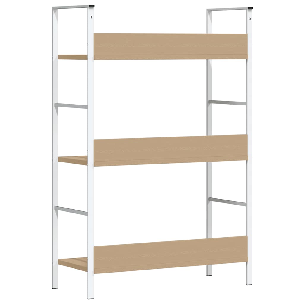 vidaXL 3-Layer Book Shelf Oak 60x27.6x90.5 cm Engineered Wood