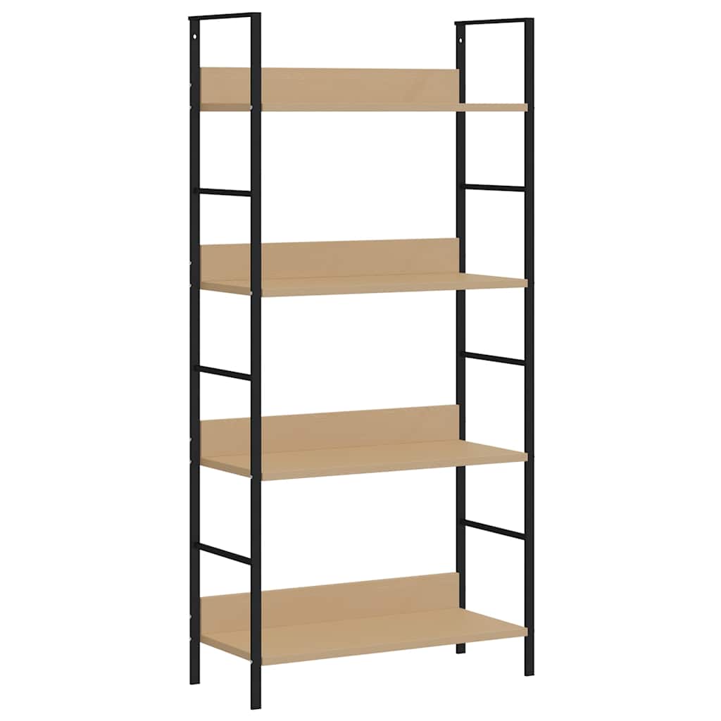 vidaXL 4-Layer Book Shelf Oak 60x27.6x124.5 cm Engineered Wood