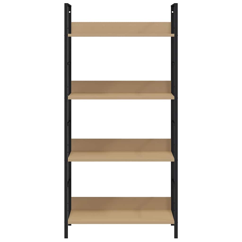 vidaXL 4-Layer Book Shelf Oak 60x27.6x124.5 cm Engineered Wood