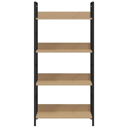 vidaXL 4-Layer Book Shelf Oak 60x27.6x124.5 cm Engineered Wood