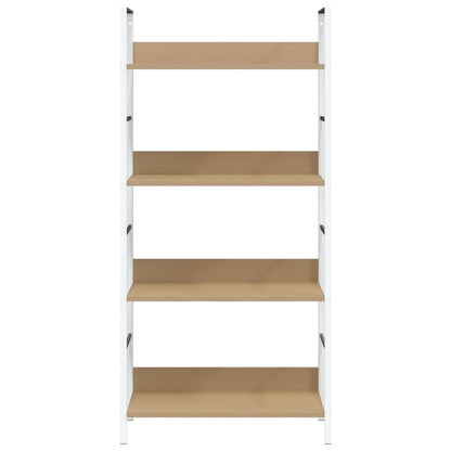 288225 vidaXL 4-Layer Book Shelf Oak 60x27,6x124,5 cm Engineered Wood