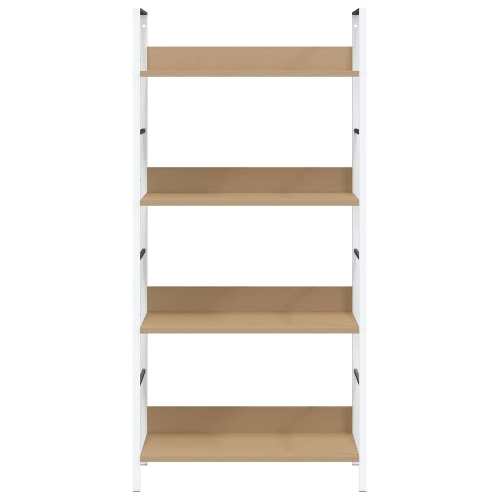 vidaXL 4-Layer Book Shelf Oak 60x27.6x124.5 cm Engineered Wood