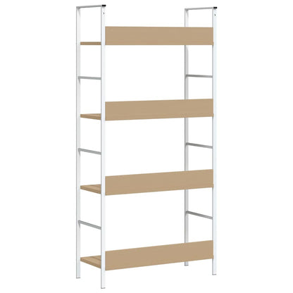 288225 vidaXL 4-Layer Book Shelf Oak 60x27,6x124,5 cm Engineered Wood