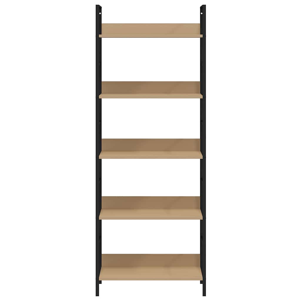 vidaXL 5-Layer Book Shelf Oak 60x27.6x158.5 cm Engineered Wood