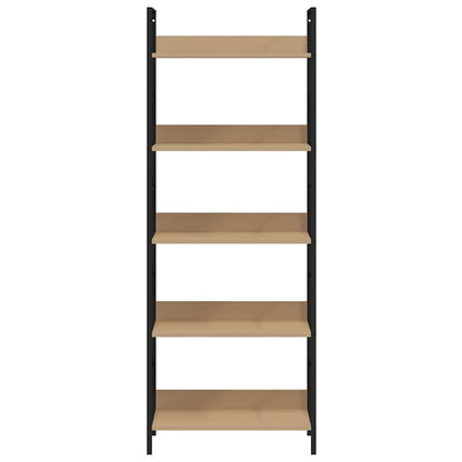 vidaXL 5-Layer Book Shelf Oak 60x27.6x158.5 cm Engineered Wood