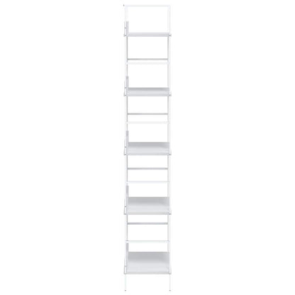 288228 vidaXL 5-Layer Book Shelf White 60x27,6x158,5 cm Engineered Wood