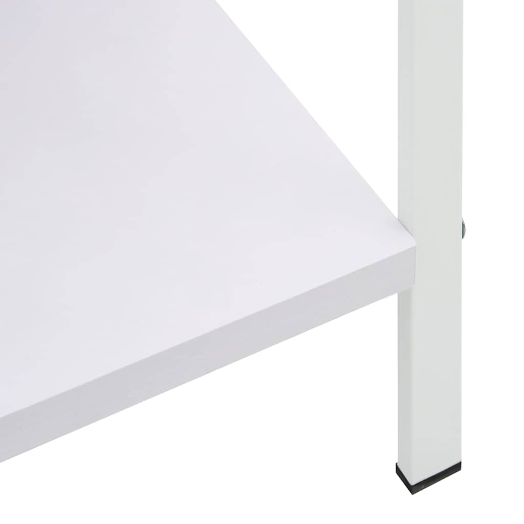 288228 vidaXL 5-Layer Book Shelf White 60x27,6x158,5 cm Engineered Wood