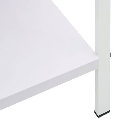 288228 vidaXL 5-Layer Book Shelf White 60x27,6x158,5 cm Engineered Wood