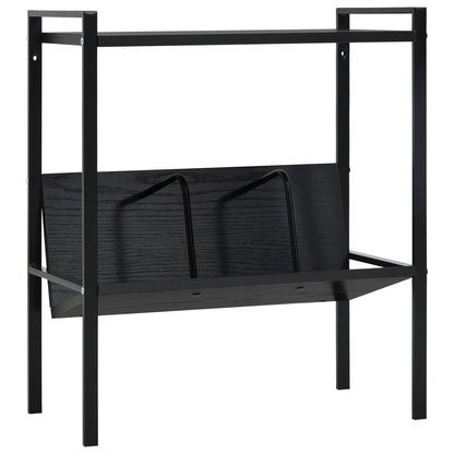 vidaXL Book Shelf | Black | Engineered wood, steel | Compact | Book Shelf