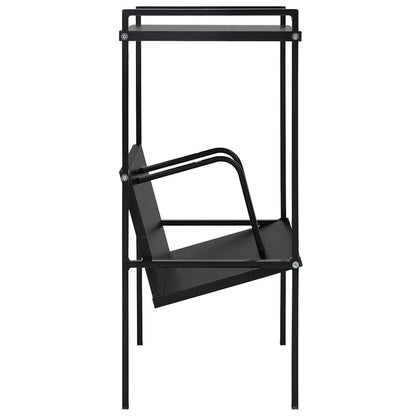 288230 vidaXL 2-Layer Book Shelf Black 52x28x59 cm Engineered Wood