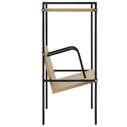 288231 vidaXL 2-Layer Book Shelf Black and Oak 52x28x59 cm Engineered Wood