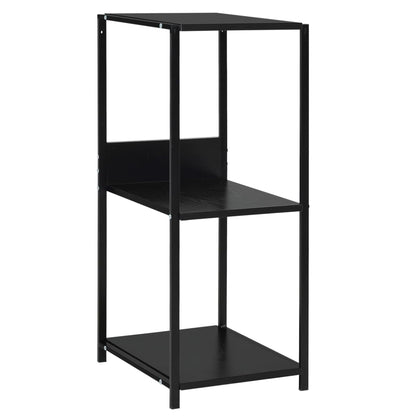 288232 vidaXL Small Straight Book Shelf Black 33,5x39,6x79,7 cm Engineered Wood