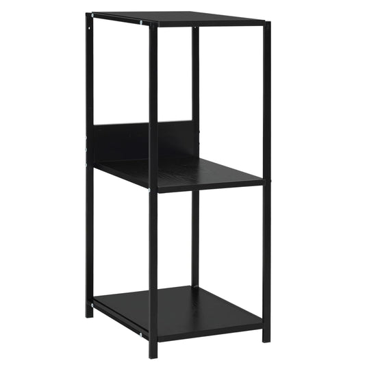 288232 vidaXL Small Straight Book Shelf Black 33,5x39,6x79,7 cm Engineered Wood