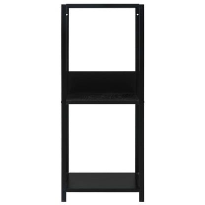 288232 vidaXL Small Straight Book Shelf Black 33,5x39,6x79,7 cm Engineered Wood