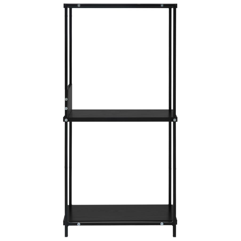 288232 vidaXL Small Straight Book Shelf Black 33,5x39,6x79,7 cm Engineered Wood