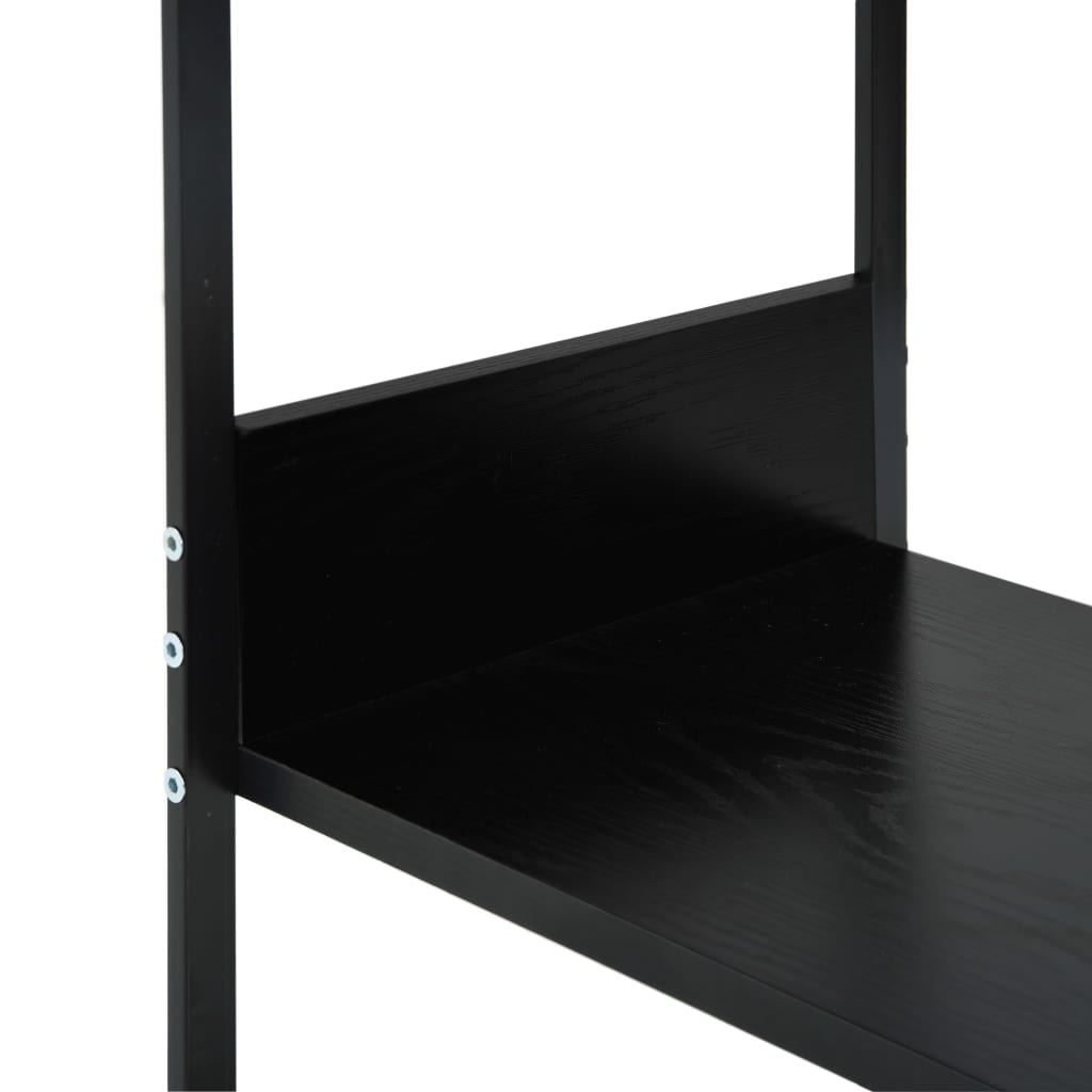 288232 vidaXL Small Straight Book Shelf Black 33,5x39,6x79,7 cm Engineered Wood