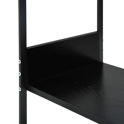 288232 vidaXL Small Straight Book Shelf Black 33,5x39,6x79,7 cm Engineered Wood