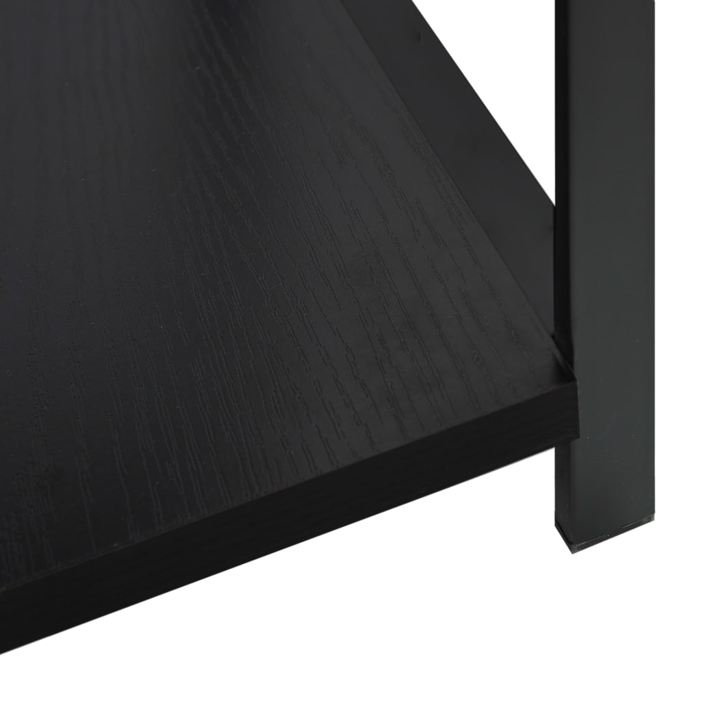 288232 vidaXL Small Straight Book Shelf Black 33,5x39,6x79,7 cm Engineered Wood