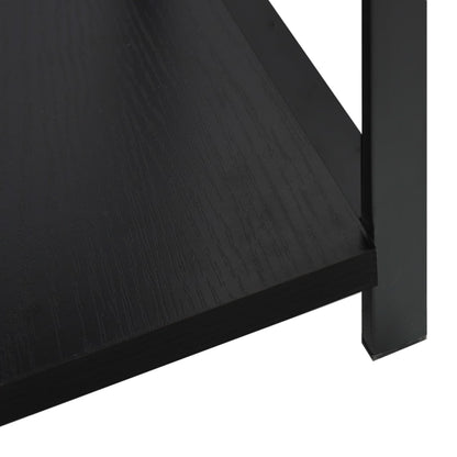 288232 vidaXL Small Straight Book Shelf Black 33,5x39,6x79,7 cm Engineered Wood