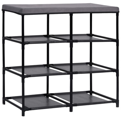 vidaXL Storage Cabinet with 6 Drawers 55x29x55 cm Grey Steel