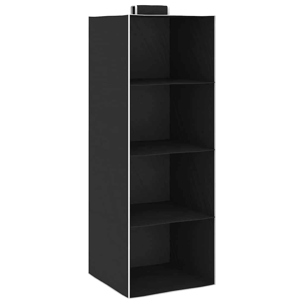 vidaXL Hanging Closet Organisers 2 pcs with 4 Shelves Fabric