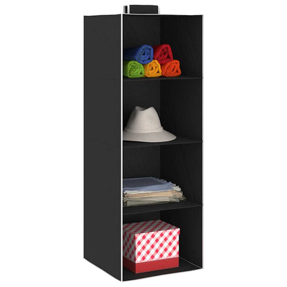 vidaXL Hanging Closet Organisers 2 pcs with 4 Shelves Fabric