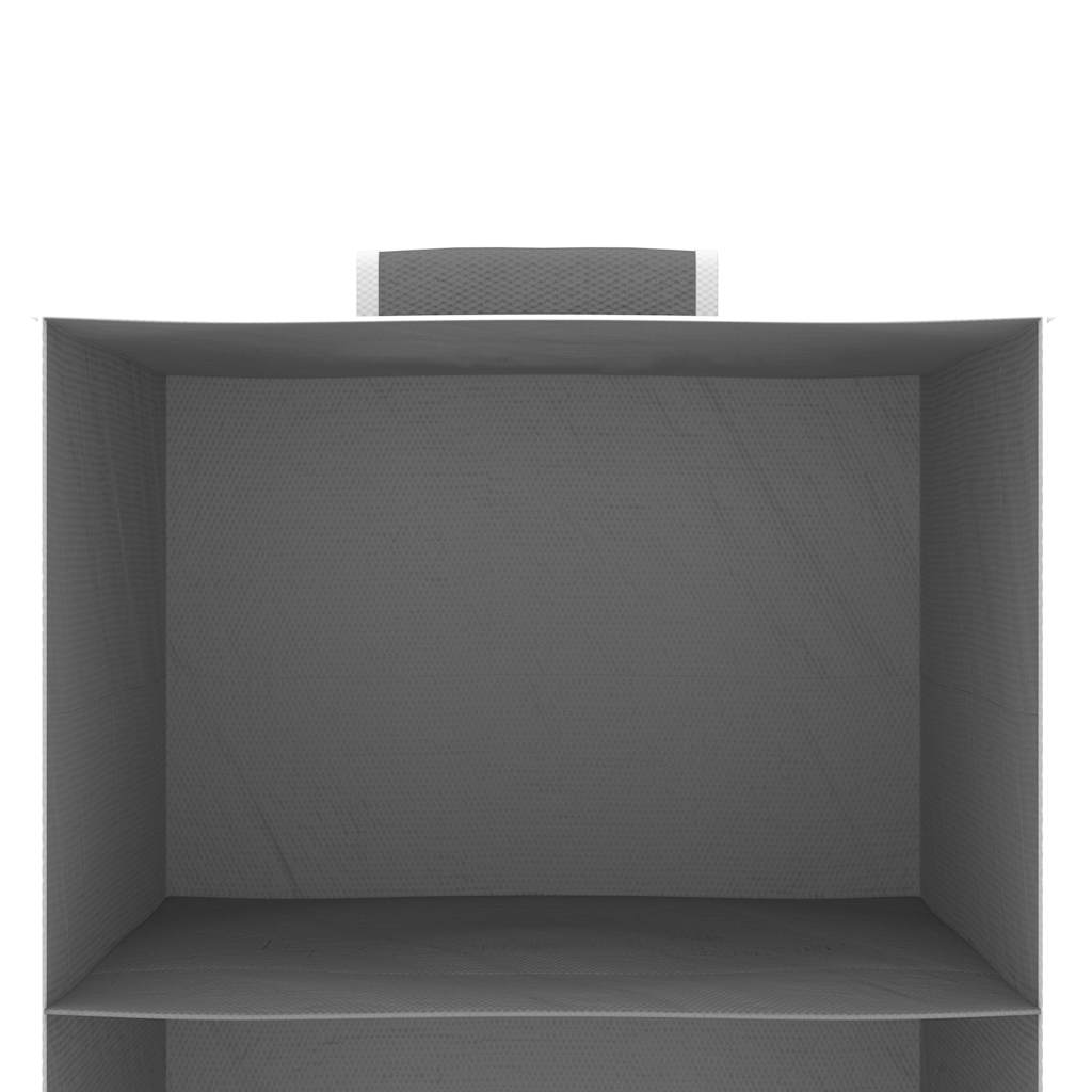 vidaXL Hanging Closet Organisers 2 pcs with 4 Shelves Fabric